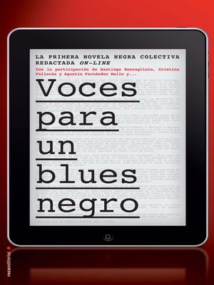 cover image of Voces para un blues negro